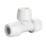 Hep2O  Plastic Push-Fit Equal Keyless Tee 15mm 10 Pack