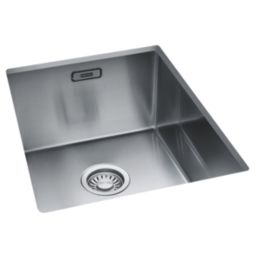 Franke Bari 1 Bowl  Brushed Stainless Steel Kitchen Sink 380mm x 450mm