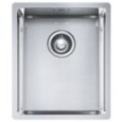 Franke Bari 1 Bowl  Brushed Stainless Steel Kitchen Sink 380mm x 450mm