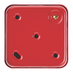 Contactum CLA3467MR 13A Switched Metal Clad Secret Key Fused Spur with Neon Red with White Inserts