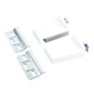 Essentials Cabinet Suspension Brackets White 67mm x 16.5mm x 43mm 2 Pack