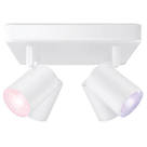 WiZ Imageo RGB & White LED Wifi-Connected 4 Adjustable Spotlights White 20W 1380lm