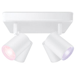 WiZ Imageo RGB & White LED Wifi-Connected 4 Adjustable Spotlights White 20W 1380lm