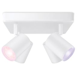 WiZ Imageo RGB & White LED WiFi-Connected 4 Adjustable Spotlights White 20W 1380lm