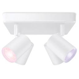 WiZ Imageo RGB & White LED Wifi-Connected 4 Adjustable Spotlights White 20W 1380lm