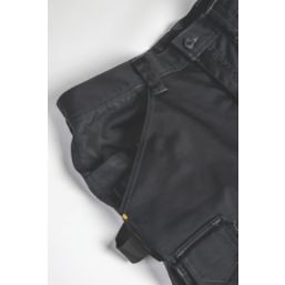 CAT Essentials Stretch Knee Pocket Trousers Black 34" W 32" L