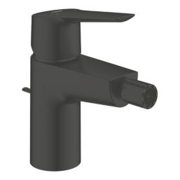 Grohe Start Matt Black 147mm Mono Bidet Mixer Tap  With Pop-Up Waste