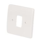MK Grid Plus 1-Module Grid Faceplate White