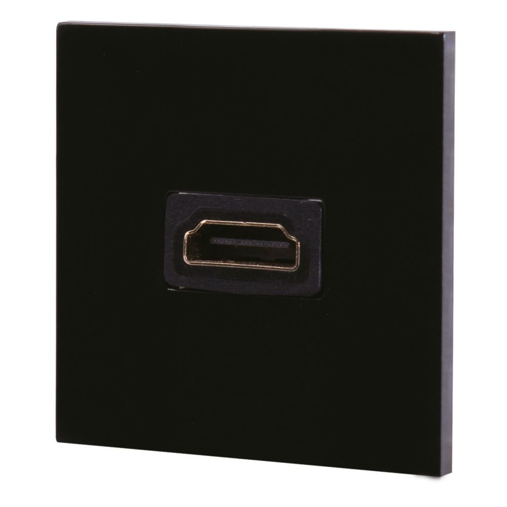 LAP Modular HDMI Socket Black - Screwfix