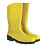 Dunlop Devon   Safety Wellies Yellow Size 9