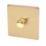 Varilight V-Pro 1-Gang 2-Way LED Dimmer Switch  Brushed Brass
