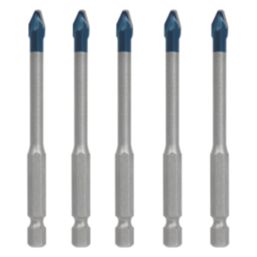 Bosch Expert Hex Shank Carbide Tile Drill Bit Set 6mm x 90mm 5 Pieces