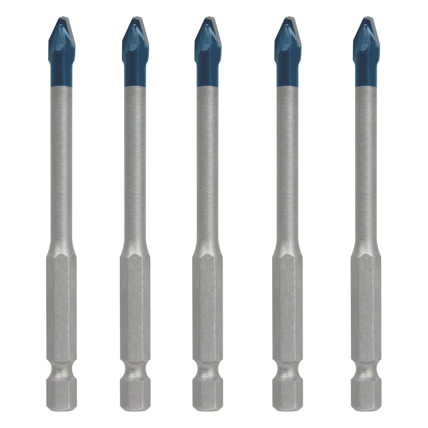 Bosch Expert Hex Shank Carbide Tile Drill Bit Set 6mm x 90mm 5 Pieces (539AK)