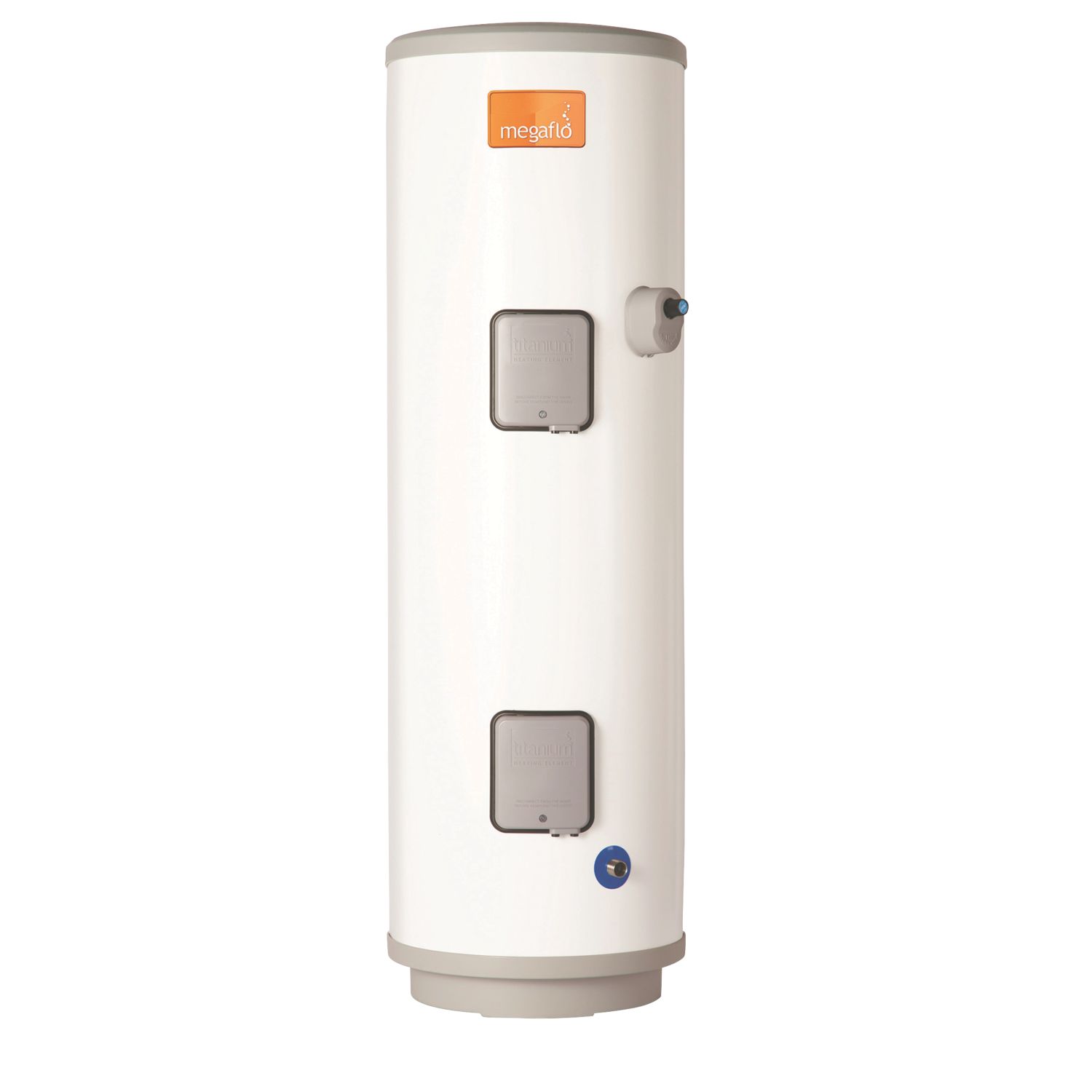 Heatrae Sadia Megaflo Eco Slimline 125dd Direct Unvented Hot Water Cylinder 125Ltr 2 x 3kW (539FP)