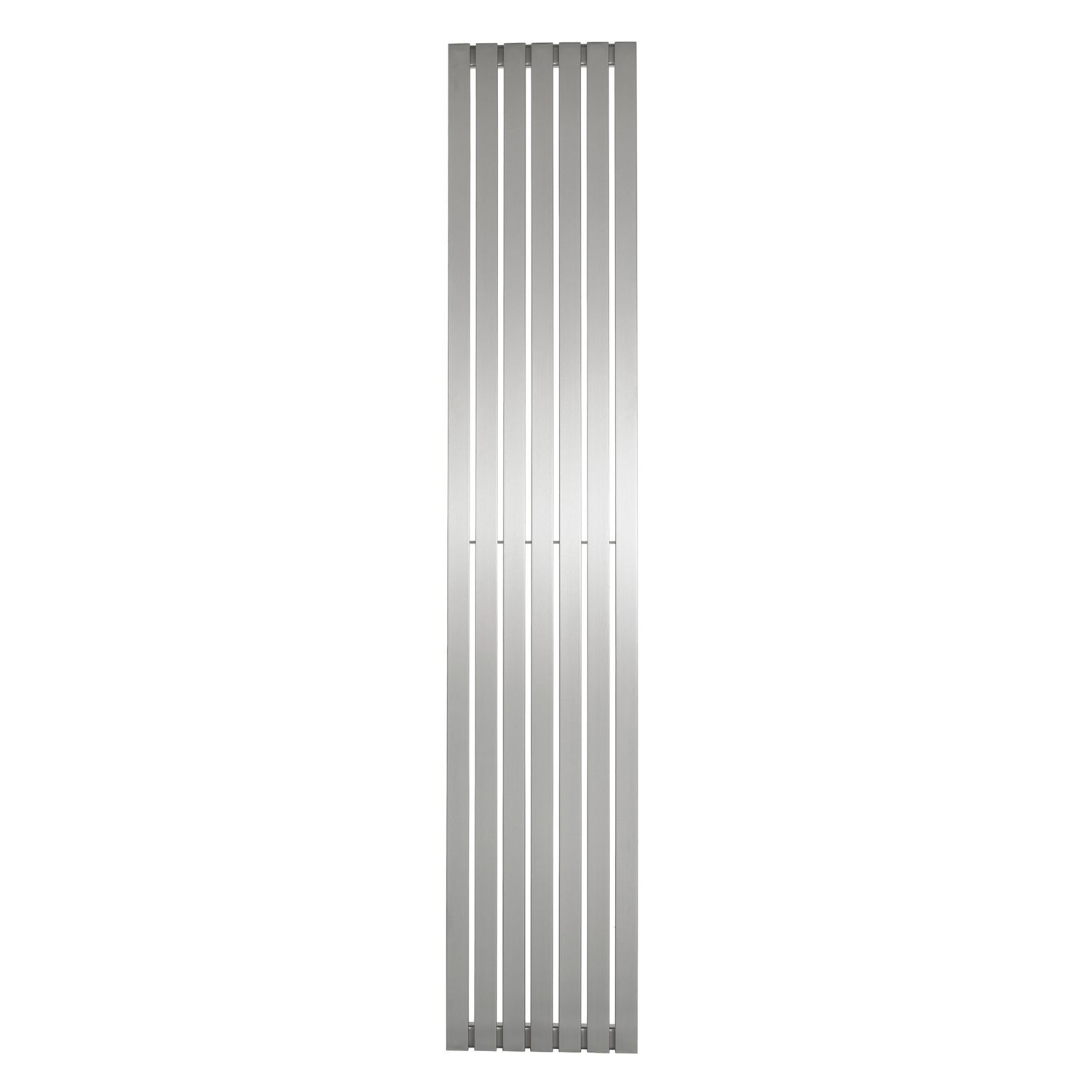 Time Lunar 1800mm x 340mm 3332BTU Matt Chrome Vertical Designer Radiator (539KL)