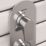 Bristan Hourglass Concealed Single Outlet Thermostatic Chrome Dual Control Shower Valve