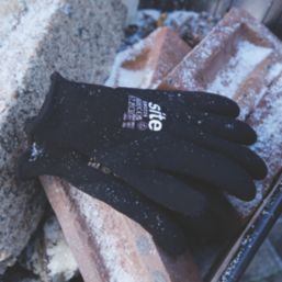 Site SWG226 Safety Glove Black Medium 1 Pair - Screwfix