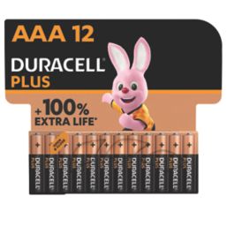 Duracell Plus AAA 1.5V Alkaline Batteries 12 Pack