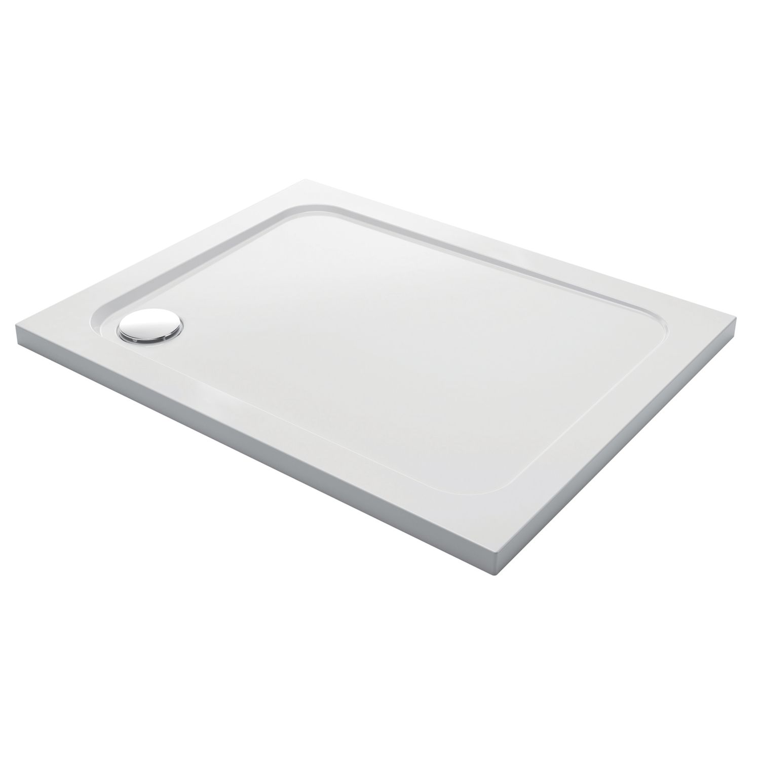 Mira Flight Low Corner Waste Rectangular Shower Tray White 1200mm x 800mm x 40mm (539RX)