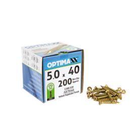 Optimaxx  PZ Countersunk Wood Screws 5 x 40mm 200 Pack