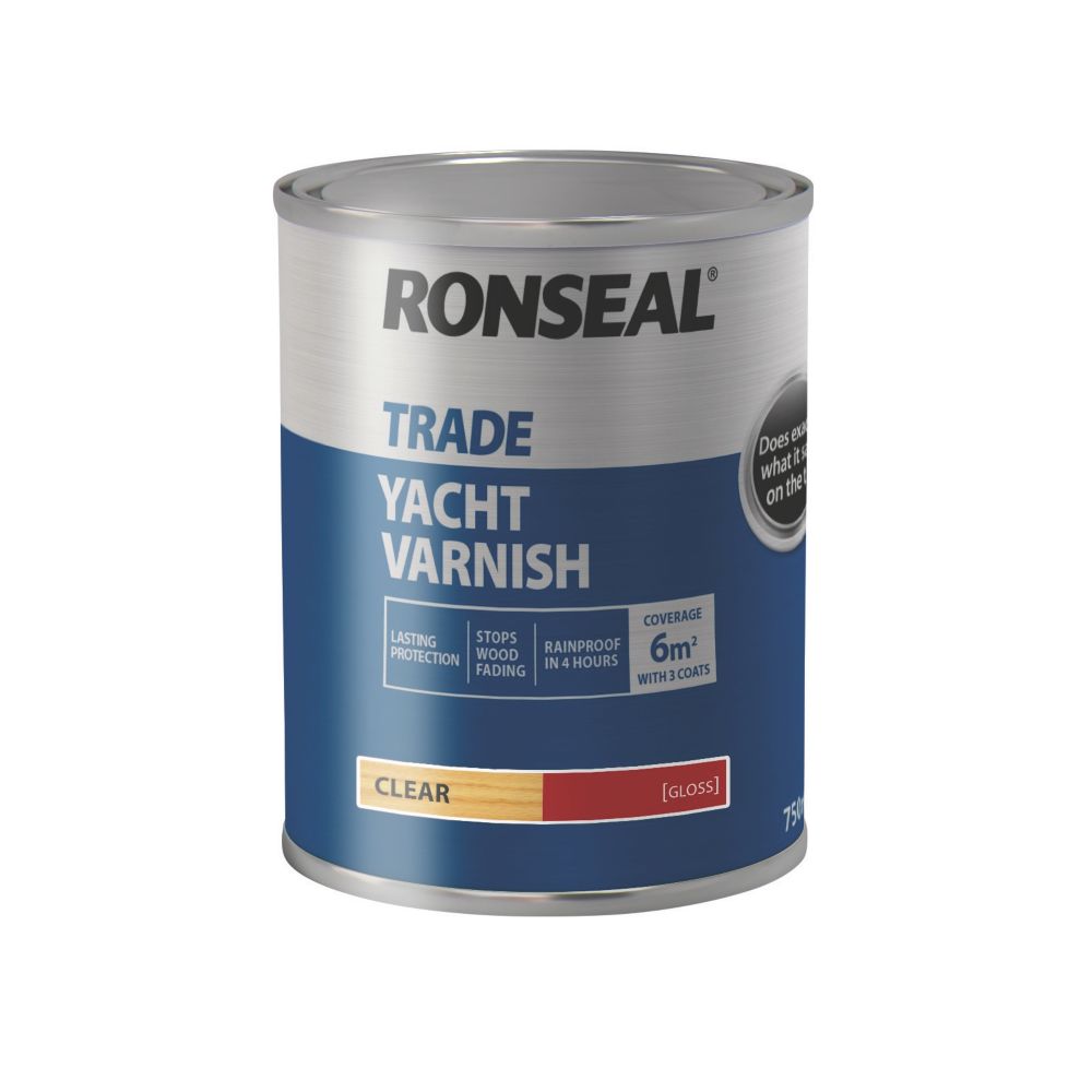 Ronseal 10-Year Exterior Wood Paint Satin Black 750ml - Screwfix