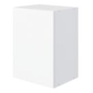 Pragma  1-Door Matt White 400mm x 320mm x 550mm Flat Packed Kitchen Wall Unit