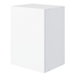 Pragma  1-Door Matt White 400mm x 320mm x 550mm Flat Packed Kitchen Wall Unit