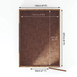 Mercia Value Windowless 5' x 7' (Nominal) Apex Overlap Timber Shed