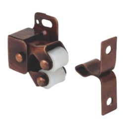 Essentials Cabinet Catch Rollers Bronze Effect 32mm x 25mm 10 Pack