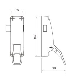 Briton 1438.SE LH/RH Push Pad Emergency Exit Latch