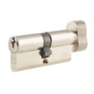 Union  6-Pin Thumbturn Euro Cylinder Lock 35-35 (70mm) Satin Nickel
