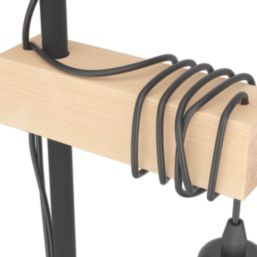 Eglo Townshend Floor Lamp Black/Brown