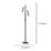 Eglo Townshend Floor Lamp Black/Brown