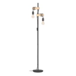 Eglo Townshend Floor Lamp Black/Brown