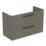 Ideal Standard i.life A Wall-Hung Vanity Unit with Black Handles & Basin Matt Quartz Grey 1000mm x 440mm x 630mm