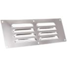 Map Vent Fixed Louvre  Vent Chrome Stainless Steel 229mm x 76mm