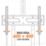AVF APTC6100 Height Adjustable Mobile TV Cart Black