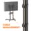 AVF APTC6100 Height Adjustable Mobile TV Cart Black