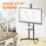 AVF APTC6100 Height Adjustable Mobile TV Cart Black