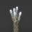 120  Battery LED Indoor & Outdoor Ice White String Christmas Lights with Clear Cable