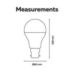 Calex Vista Tones B22 A60 Multi Colour LED Light Bulb 8.5W