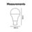 Calex Vista Tones B22 A60 Multi Colour LED Light Bulb 8.5W