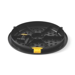 Straight PLC 420mm Water Butt Lid Black