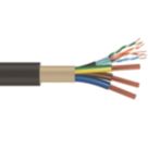 Time EV-Ultra Black  3-Core 4mm² & Cat 5e 4-Pair EV Charging Cable 1m Coil