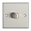 Contactum iConic 1-Gang 2-Way  Dimmer Switch  Brushed Steel