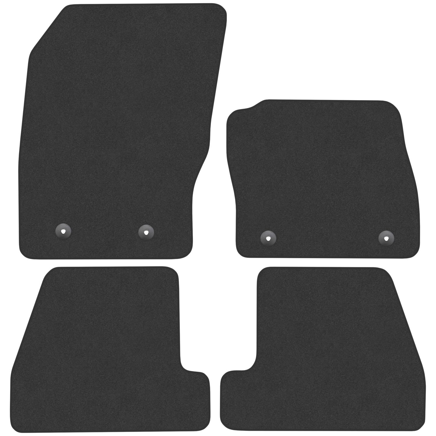 Car Mat Co. Ford Focus MK3 2015 - 2018 Carpet & Rubber Car Mats 4 Piece Set (540VV)