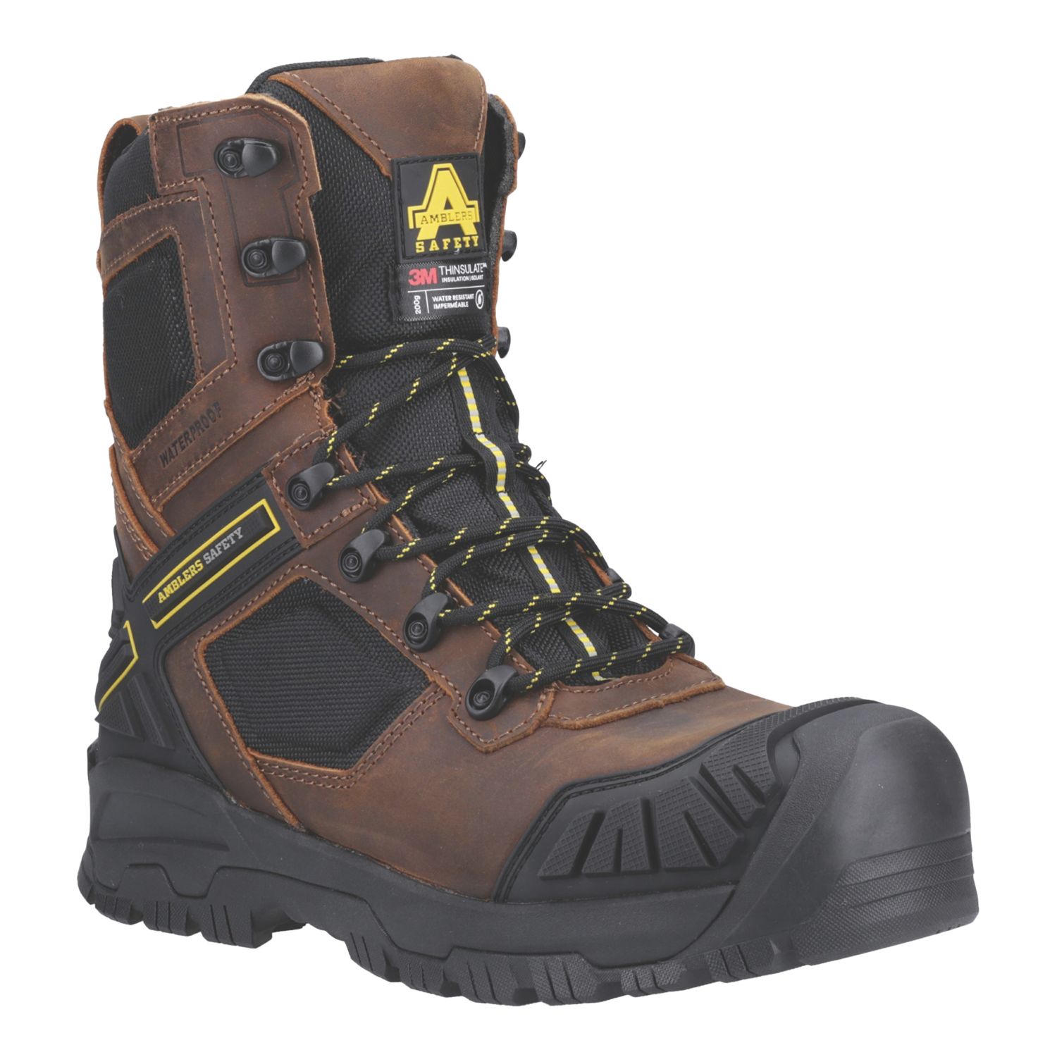Amblers AS964C Detonate Size 6.5 Brown Waterproof Safety Boots (540XK)
