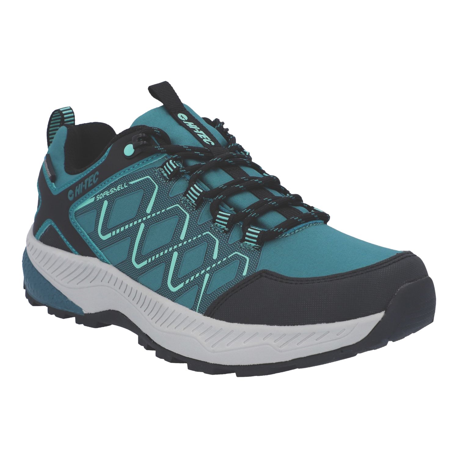 Hi-Tec Diamonde Low Size 4 Womens Green Waterproof Non Safety Trainers (540YG)
