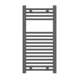Flomasta 800mm x 400mm 1041BTU Anthracite Flat  Towel Radiator