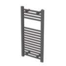 Flomasta 800mm x 400mm 1041BTU Anthracite Flat  Towel Radiator